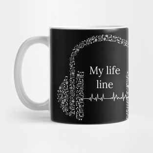 Music is my life line Mug